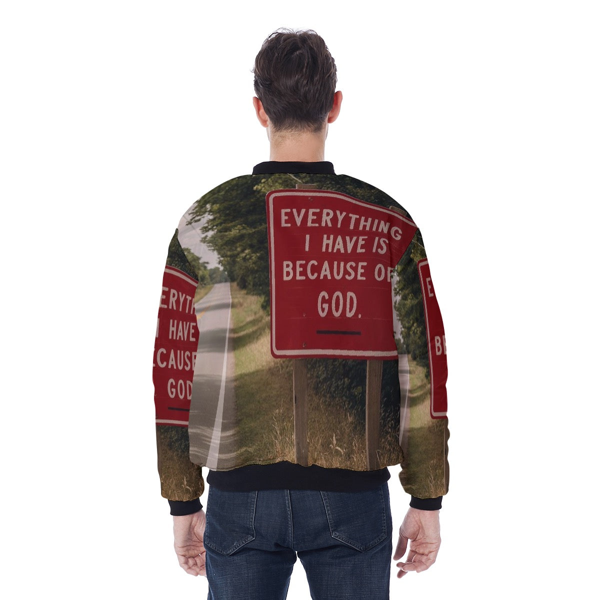 Because Of God - Men's Bomber Jacket