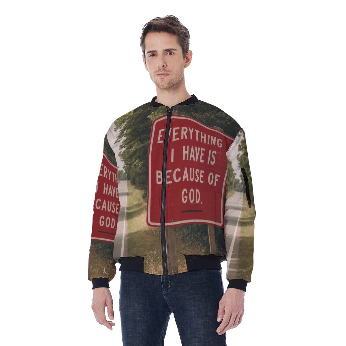 Because Of God - Men's Bomber Jacket