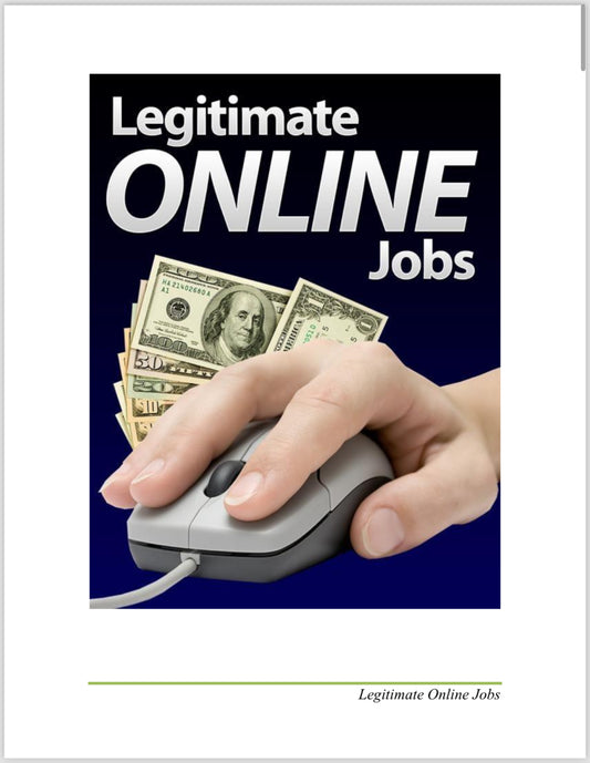 Legitimate ONLINE Jobs