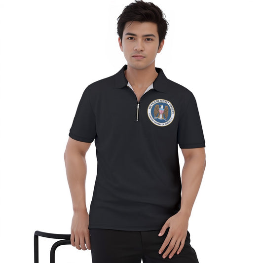 Six Figure Family Polo Shirt w. Zipper