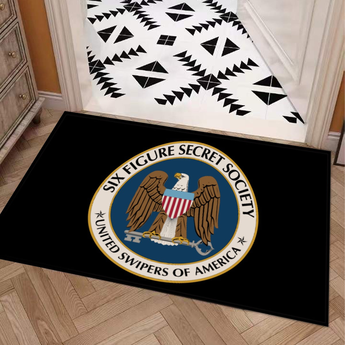 Six Figure Door Mat