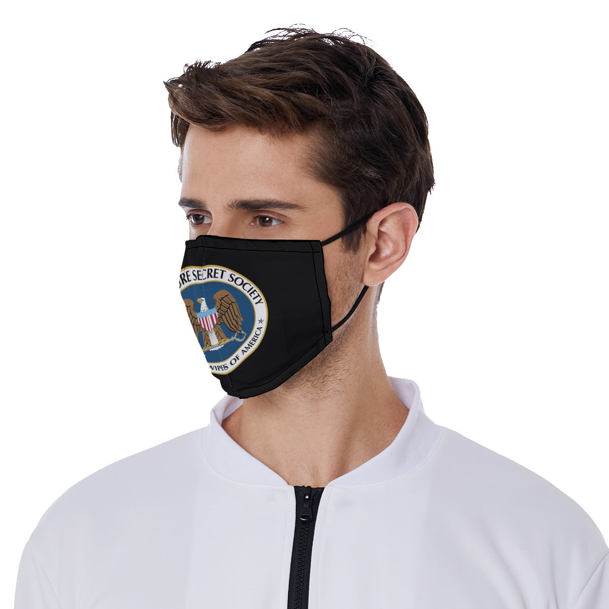 Six Figure Face Mask with Adjustable Ear loops