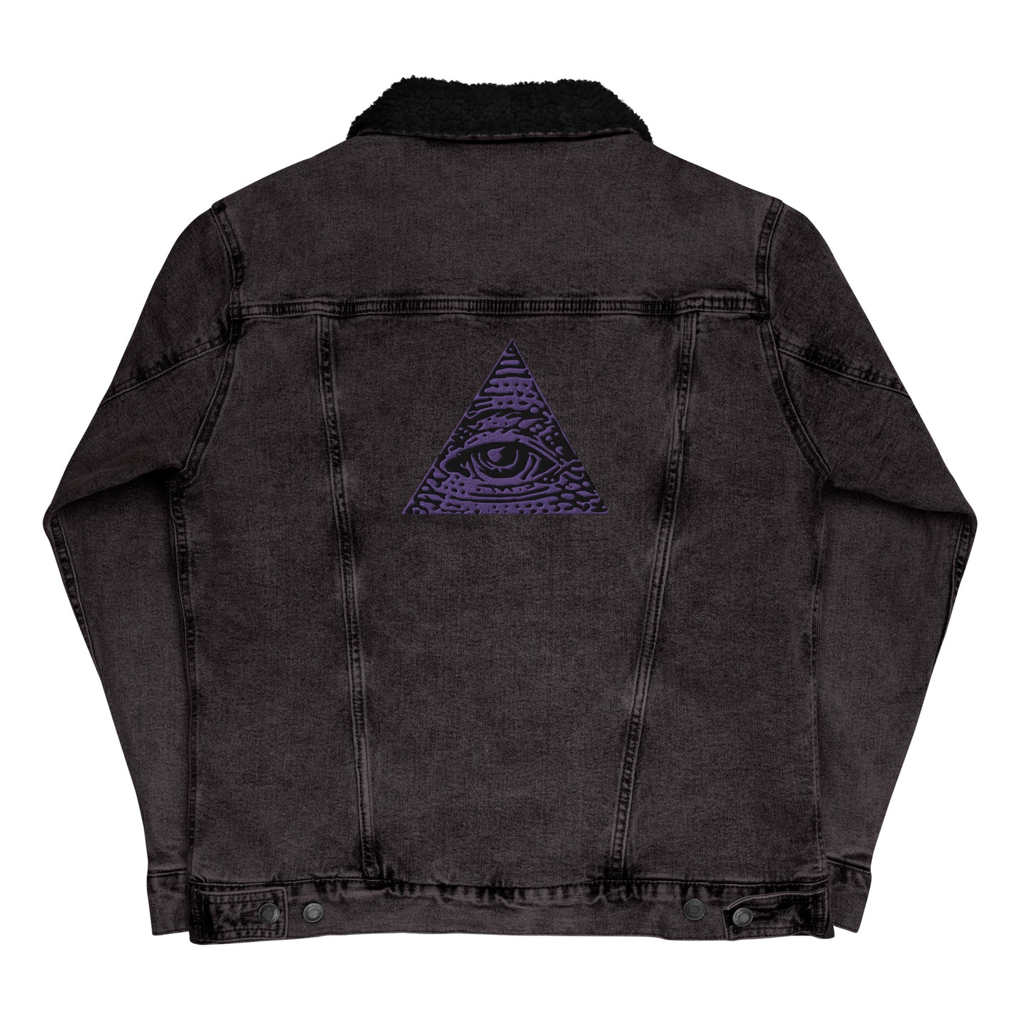 All Seeing Eye - Unisex Denim Sherpa Jacket (Limited Edition)