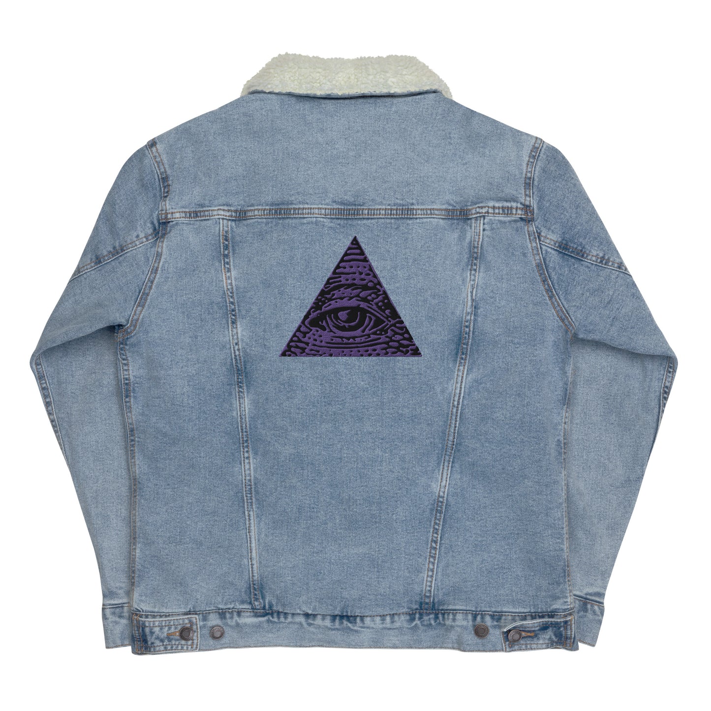 All Seeing Eye - Unisex Denim Sherpa Jacket (Limited Edition)