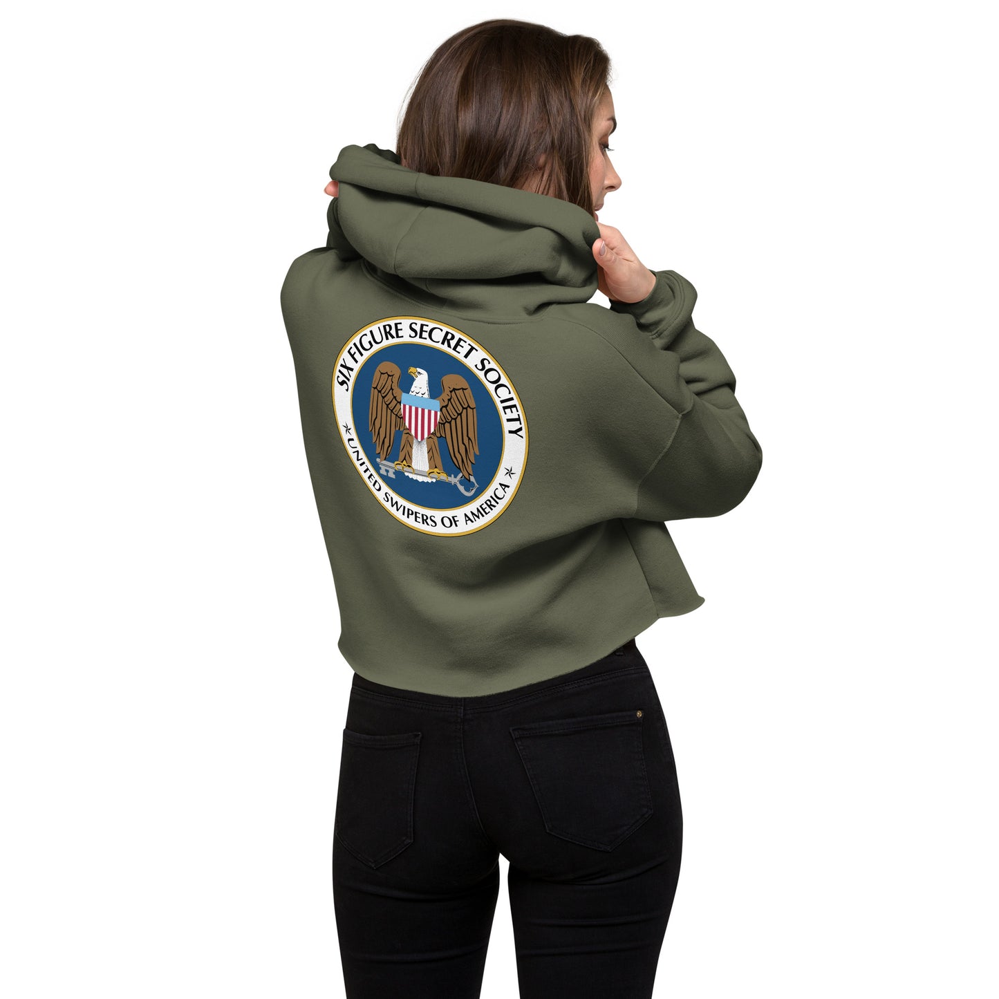 Six Figure Family Women's Crop Hoodie