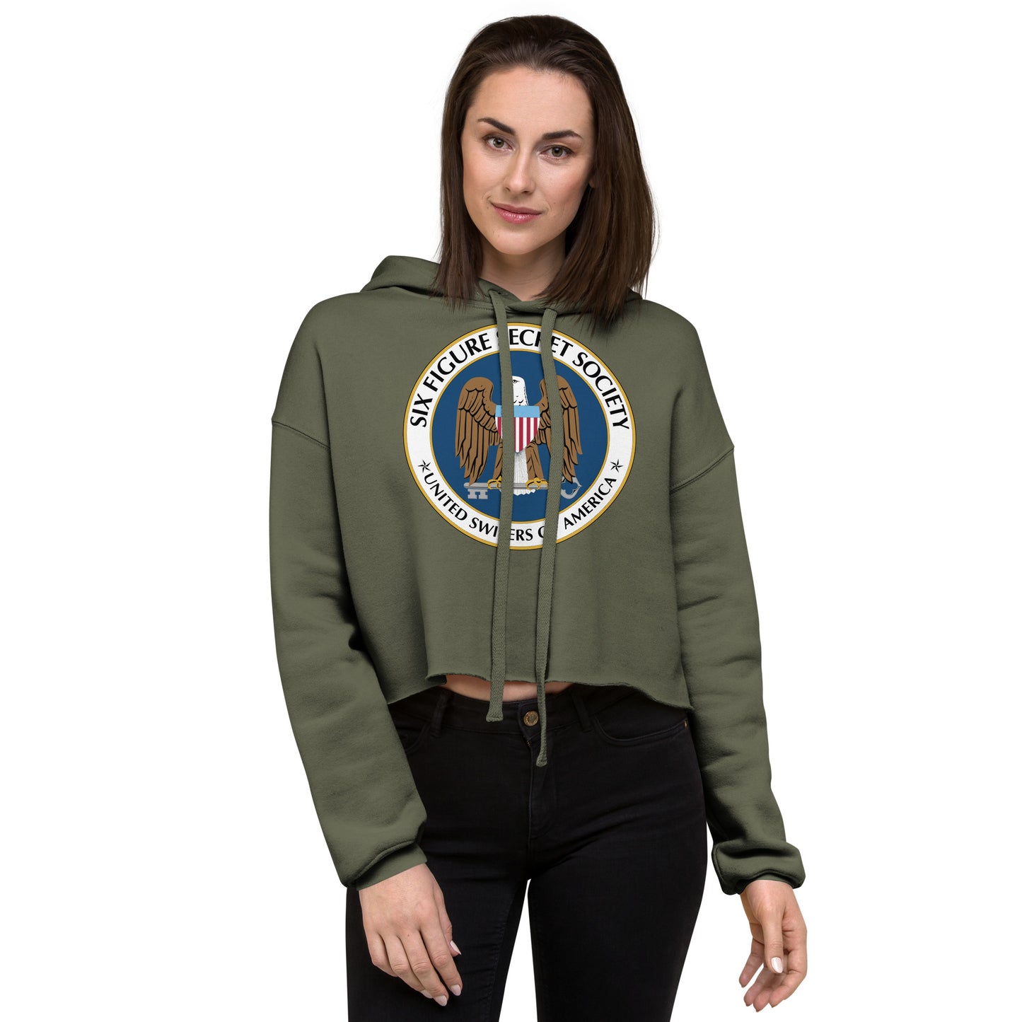 Six Figure Family Women's Crop Hoodie